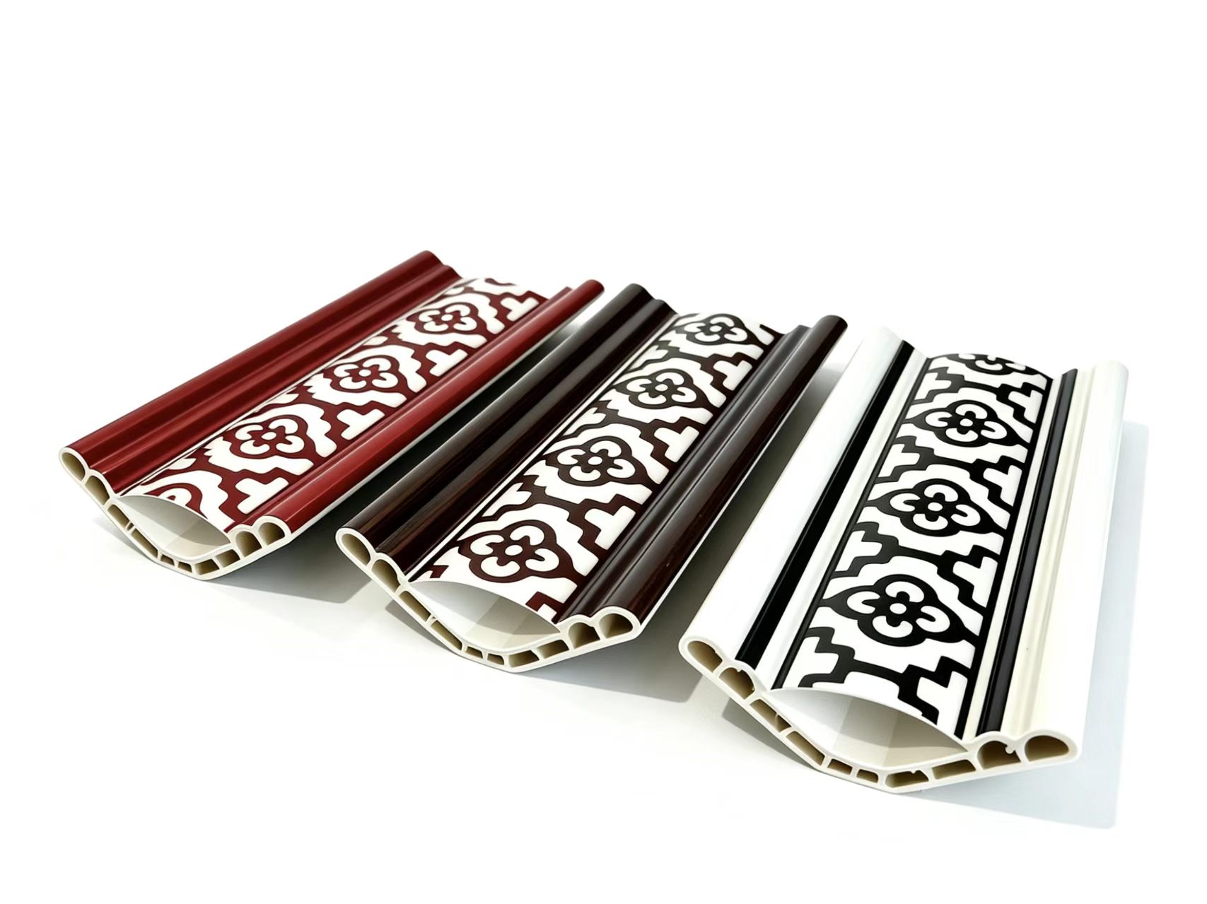 Traditional Pattern WPC Wall Moulding - Decorative PVC Trim for Interior Wall Panels 